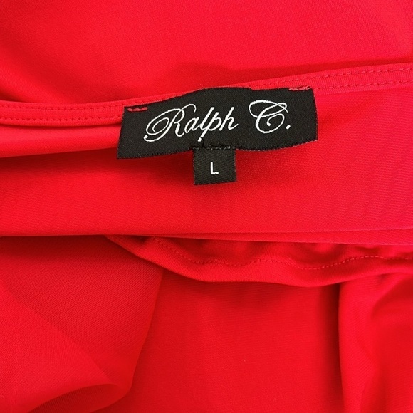 RALPH C. Red Blouse Size Large - Picture 6 of 7